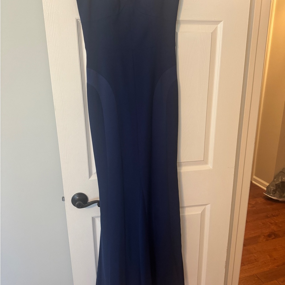 Worn once Elegant Navy Blue Evening Gown